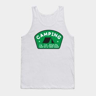 CAMPING IS INTENTS Tank Top